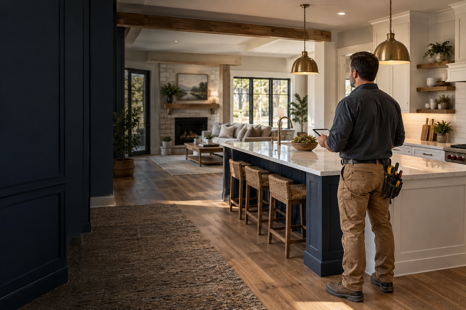 Professionally remodeled home interior